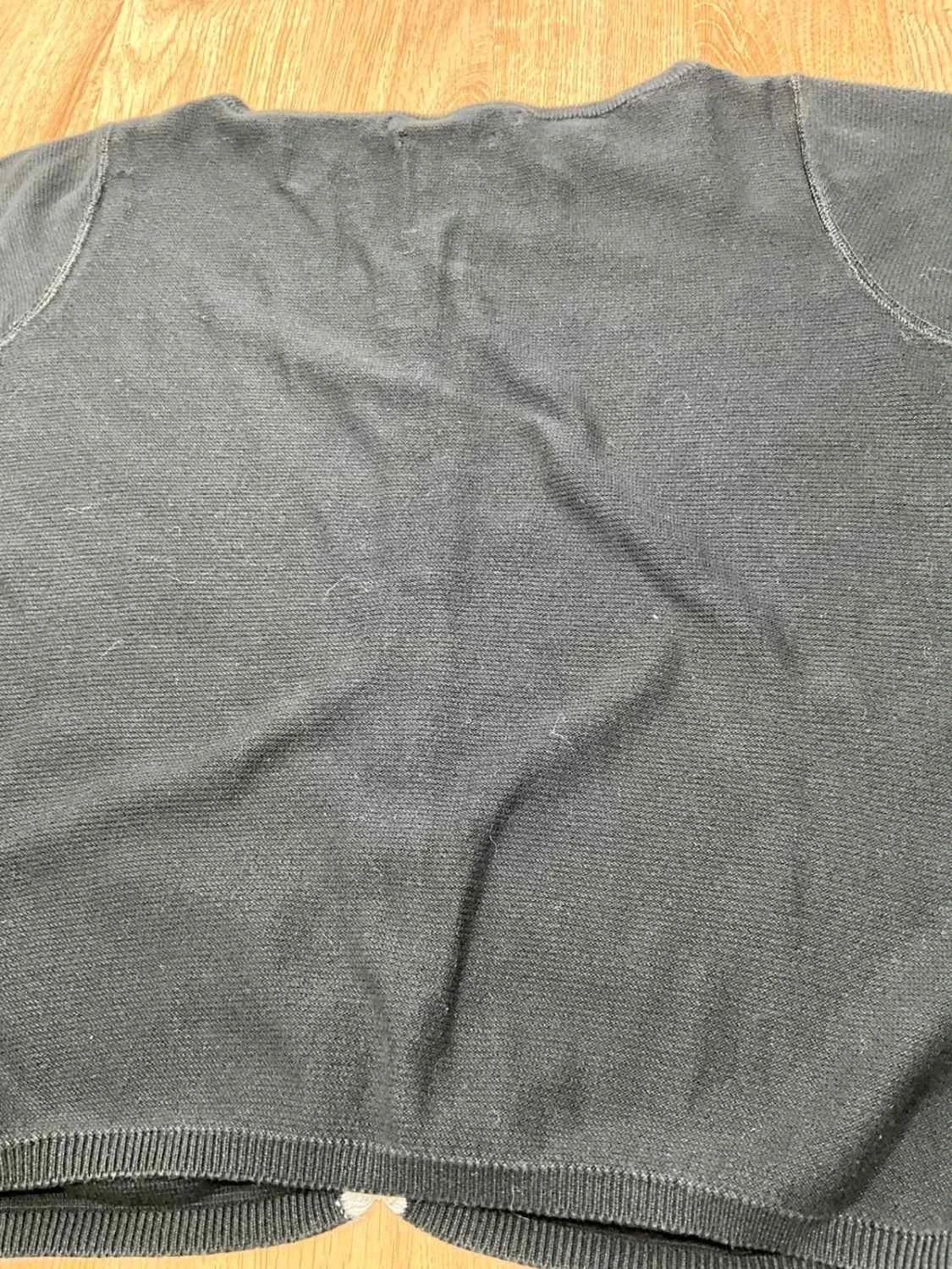Gilet Tommy Hilfiger Crewneck Femme M 100% Coton Noir en maille fine – photo 10